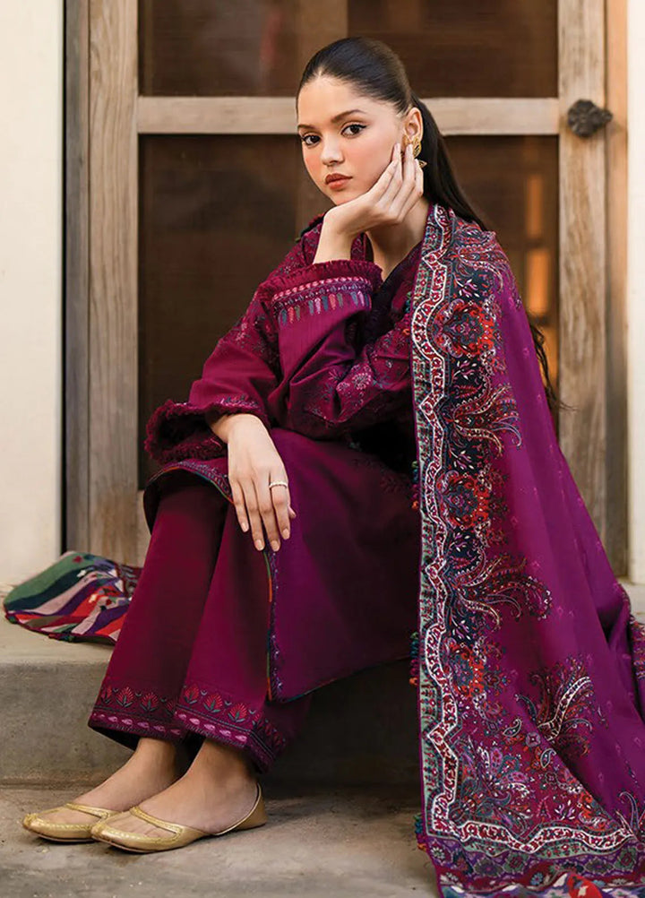 Dhoop Kinaray by Xenia Embroidered Khaddar Suit Unstitched 3 Piece D-04 Sumbul - Winter Collection