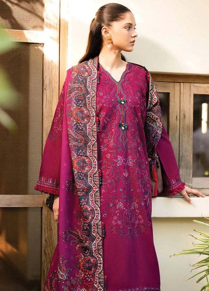 Dhoop Kinaray by Xenia Embroidered Khaddar Suit Unstitched 3 Piece D-04 Sumbul - Winter Collection