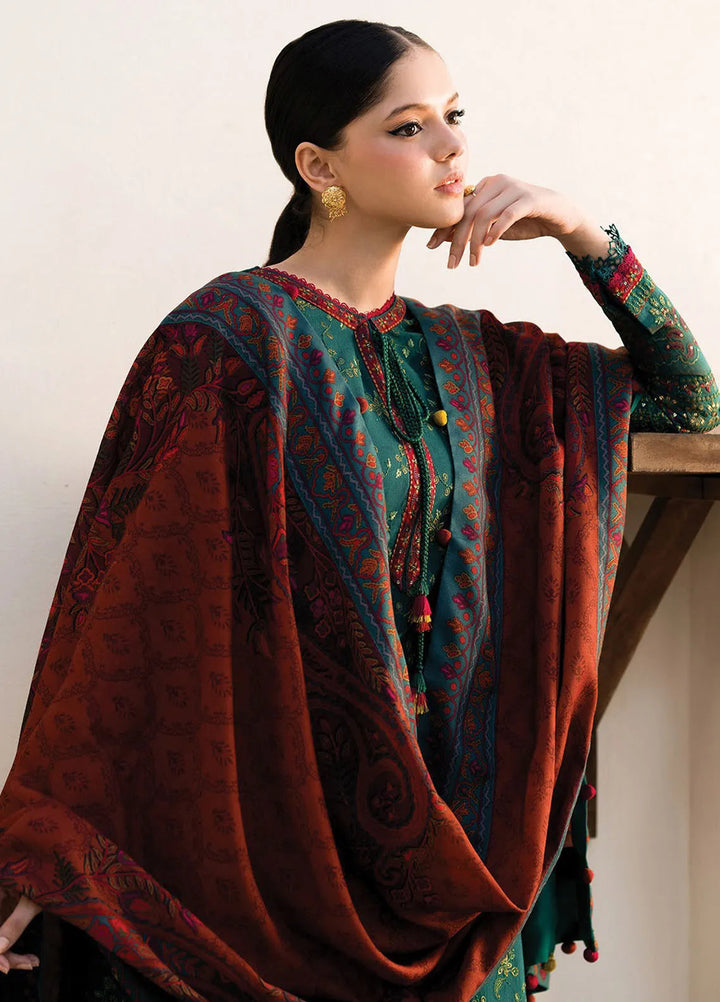 Dhoop Kinaray by Xenia Embroidered Khaddar Suit Unstitched 3 Piece D-06 Zemurd - Winter Collection