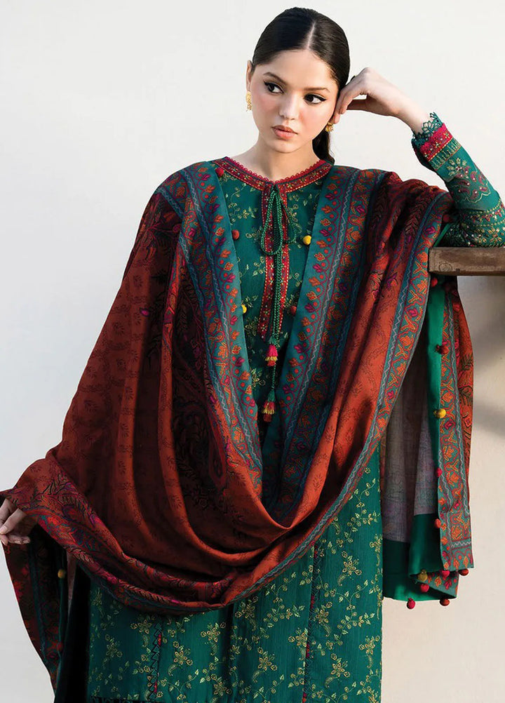 Dhoop Kinaray by Xenia Embroidered Khaddar Suit Unstitched 3 Piece D-06 Zemurd - Winter Collection