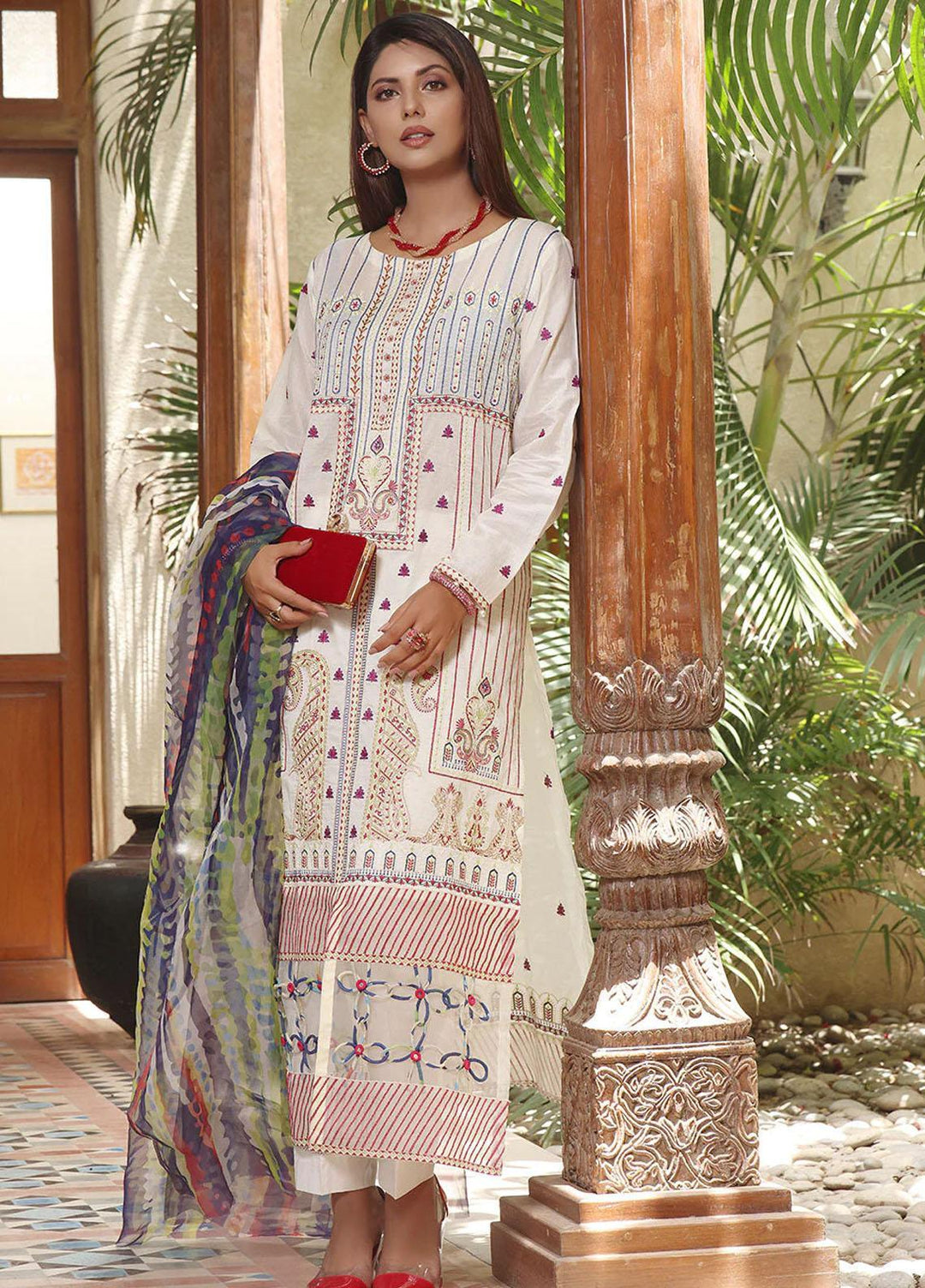 Dilara By Khas Embroidered Lawn Suits Unstitched 3 Piece KHS23D KOE-17036 - Summer Collection