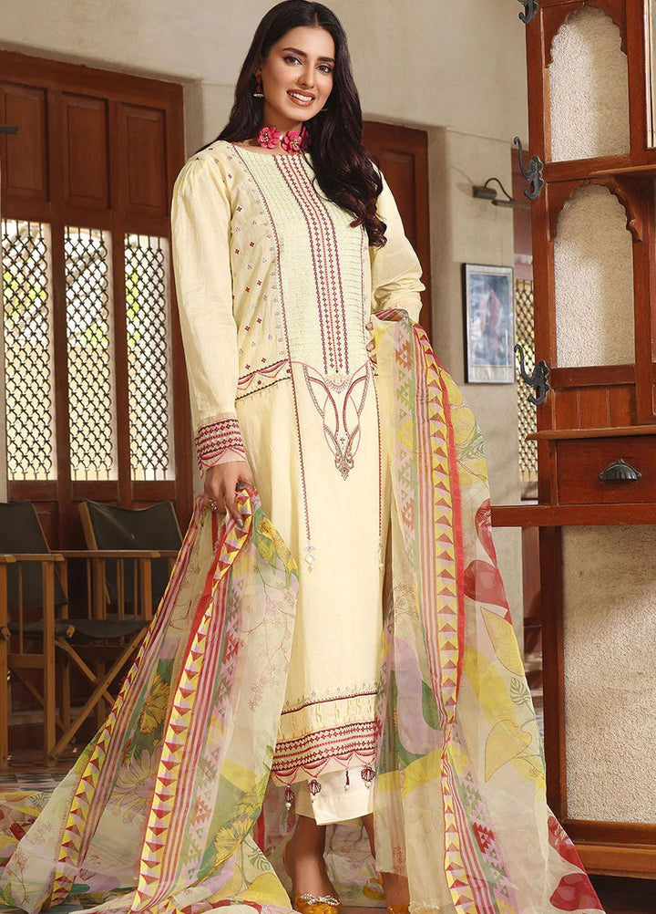 Dilara By Khas Embroidered Lawn Suits Unstitched 3 Piece KHS23D KOE-17038 - Summer Collection