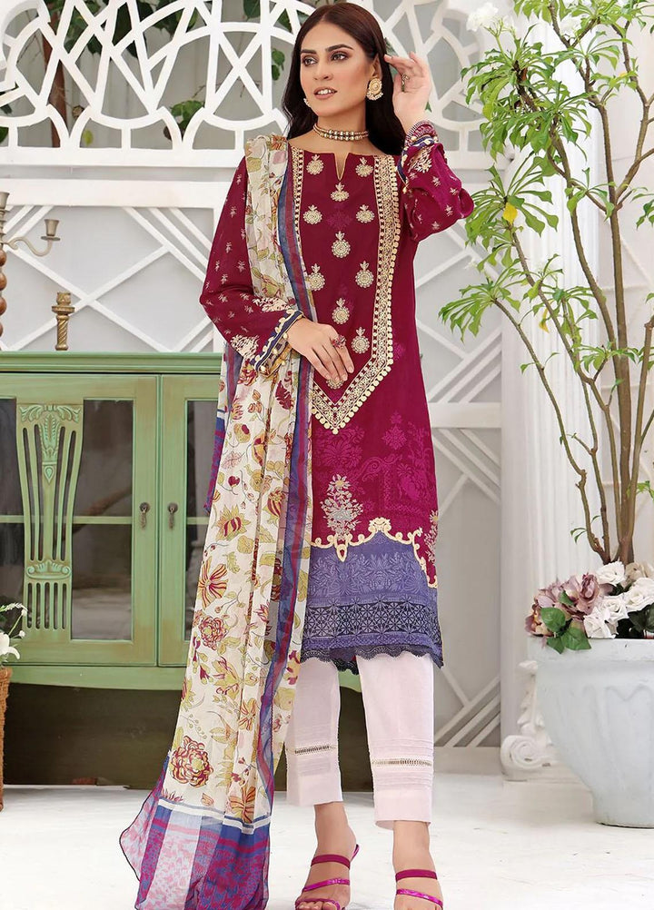 Dilara By Khas Embroidered Lawn Suits Unstitched 3 Piece KHS23D KC-1406 - Summer Collection