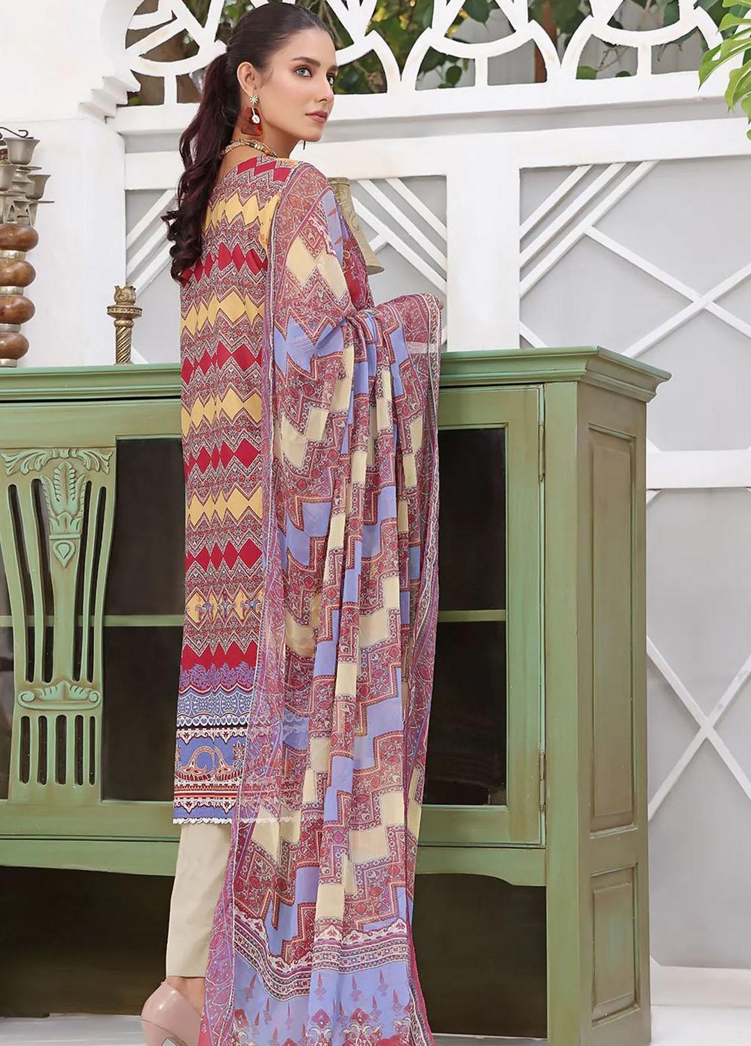 Dilara By Khas Embroidered Lawn Suits Unstitched 3 Piece KHS23D KC-1413 - Summer Collection