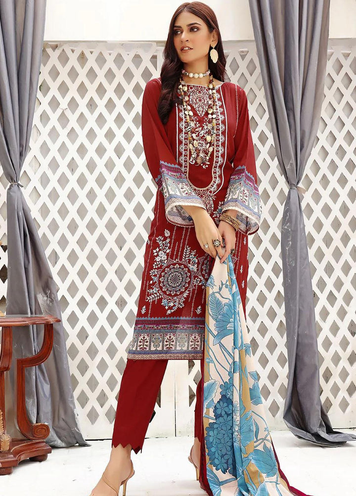Dilara By Khas Embroidered Lawn Suits Unstitched 3 Piece KHS23D KL-1432 - Summer Collection