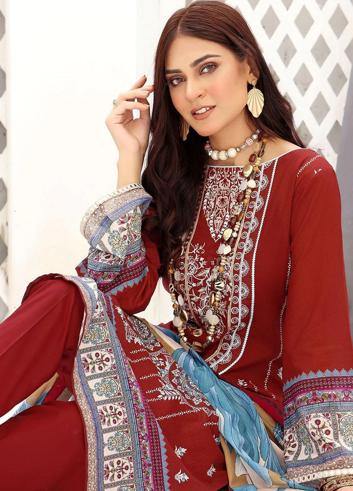 Dilara By Khas Embroidered Lawn Suits Unstitched 3 Piece KHS23D KL-1432 - Summer Collection