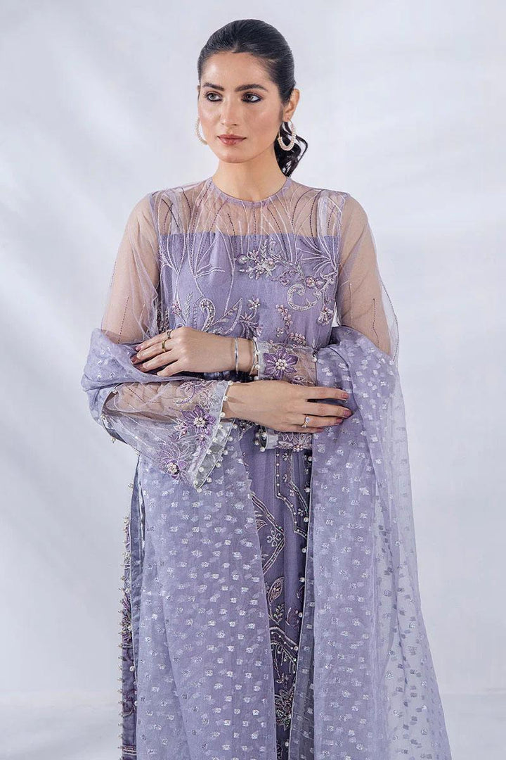Malook By Shazia Ovais Pret Embroidered Net 4 Piece Suit MLK23D Ayla
