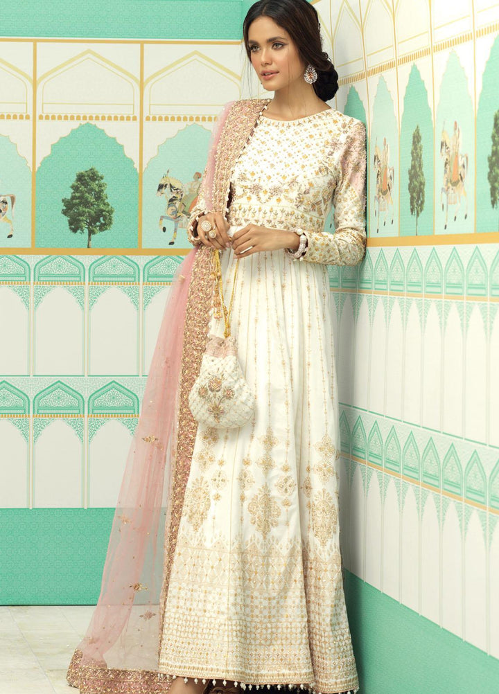 Zaaviay Luxury Pret Embroidered Raw Silk 3 Piece Dress AYLEEN