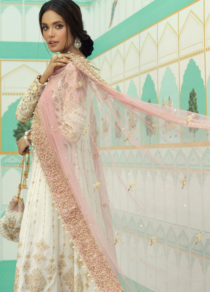 Zaaviay Luxury Pret Embroidered Raw Silk 3 Piece Dress AYLEEN