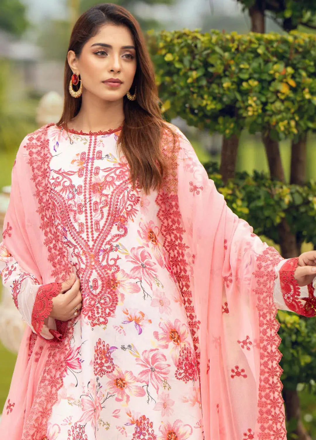 Diva By Humdum Embroidered Karandi Suit Unstitched 3 Piece HD24DK D-7 - Winter Collection