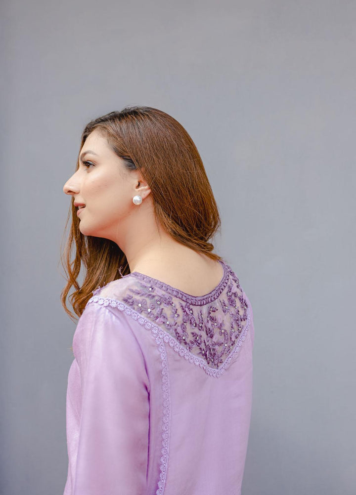 Diva Pret Luxury Pret  Cotton Net 3 Piece DV22L LILAC