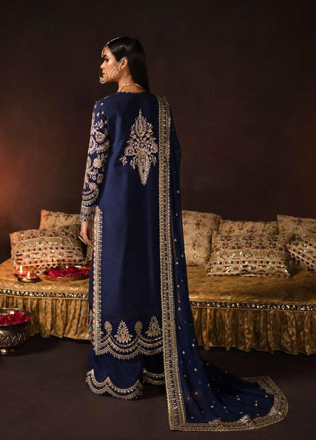 Divani By Afrozeh Embroidered Raw Silk Suits Unstitched 3 Piece AF22D 001 Maya - Luxury Collection