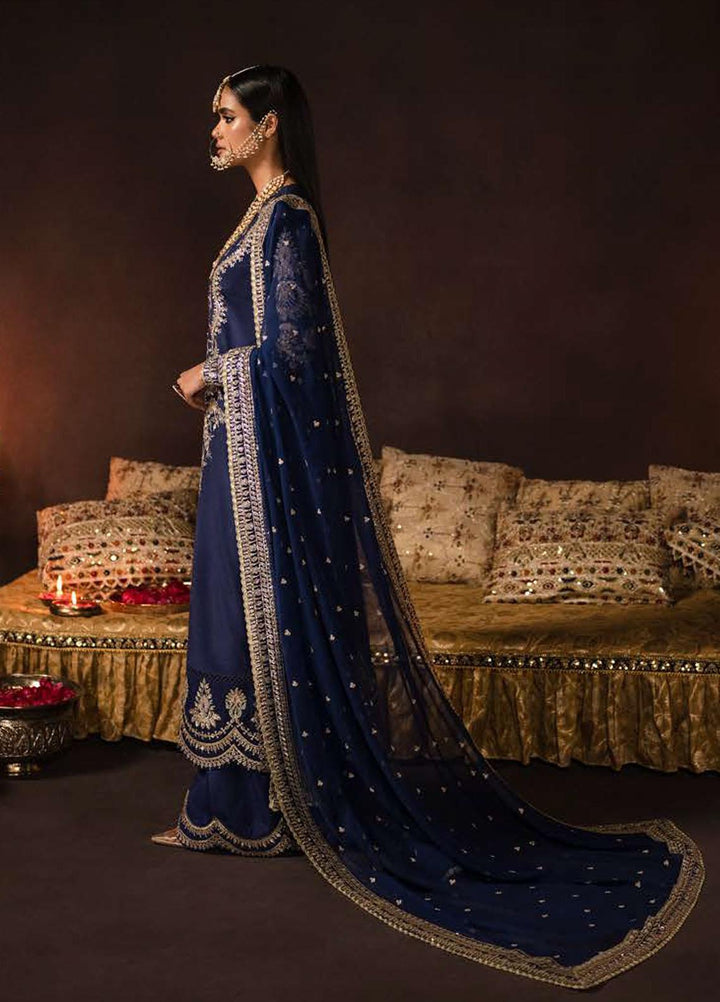 Divani By Afrozeh Embroidered Raw Silk Suits Unstitched 3 Piece AF22D 001 Maya - Luxury Collection
