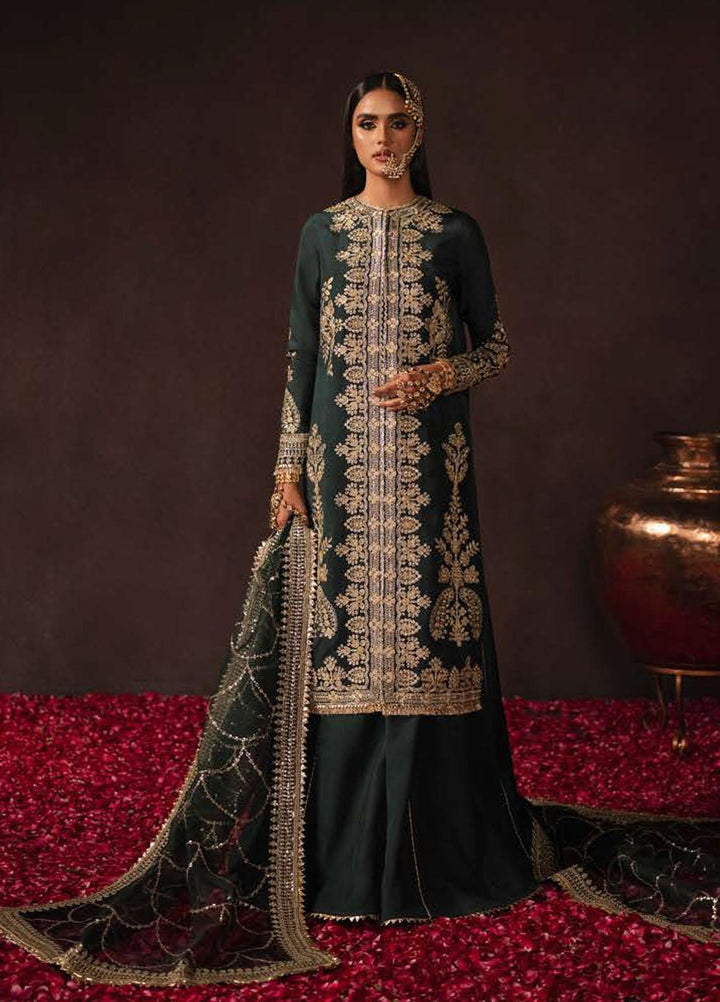 Divani By Afrozeh Embroidered Raw Silk Suits Unstitched 3 Piece AF22D 003 Miraka - Luxury Collection