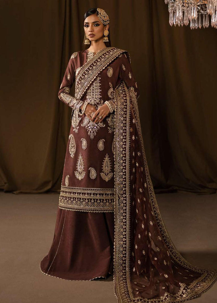 Divani By Afrozeh Embroidered Raw Silk Suits Unstitched 3 Piece AF22D 010 Nafees - Luxury Collection