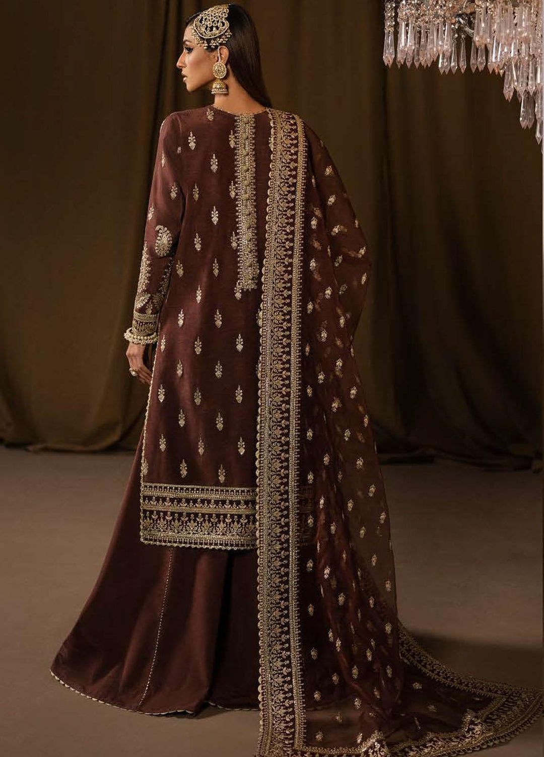 Divani By Afrozeh Embroidered Raw Silk Suits Unstitched 3 Piece AF22D 010 Nafees - Luxury Collection