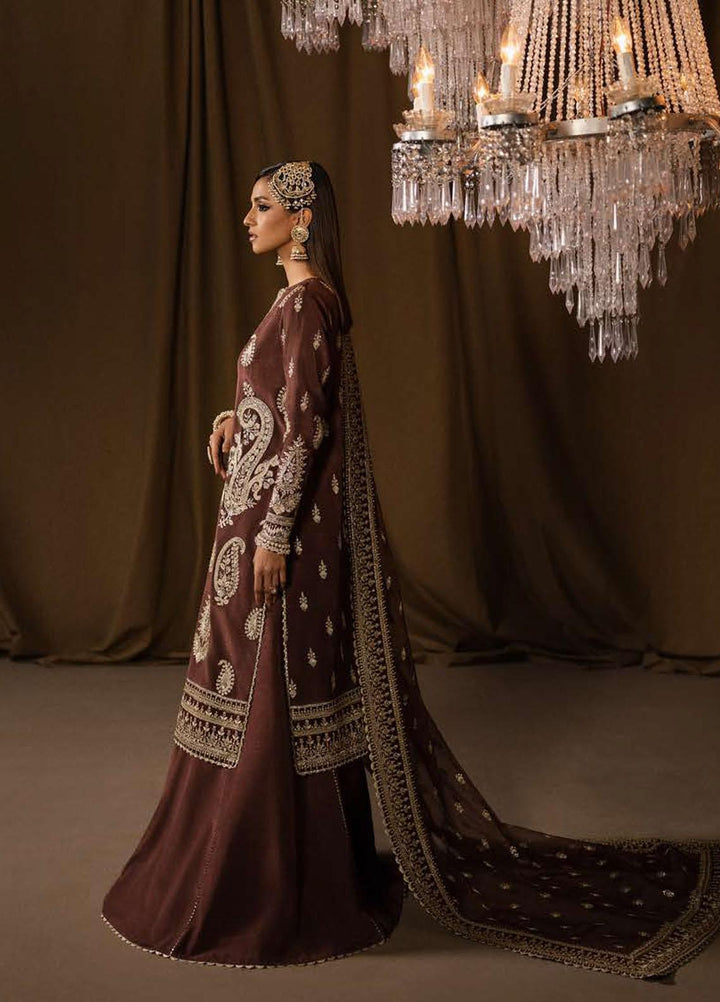 Divani By Afrozeh Embroidered Raw Silk Suits Unstitched 3 Piece AF22D 010 Nafees - Luxury Collection