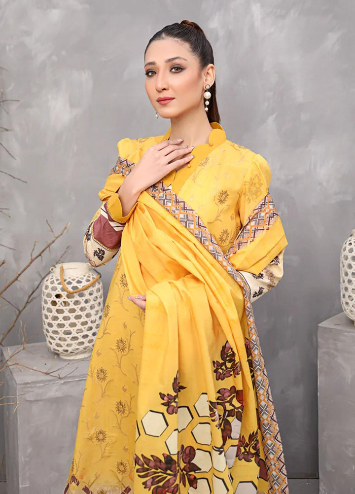 Dosti By Puri Fabrics Embroidered Lawn Suits Unstitched 3 Piece PF23D D-05 - Summer Collection