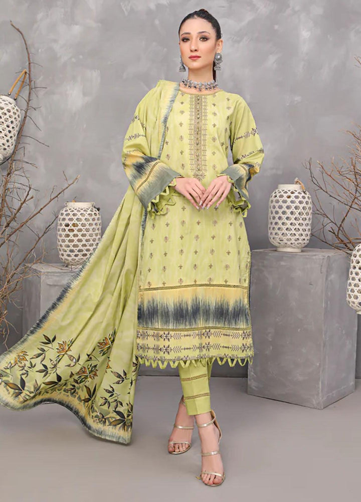 Dosti By Puri Fabrics Embroidered Lawn Suits Unstitched 3 Piece PF23D D-07 - Summer Collection