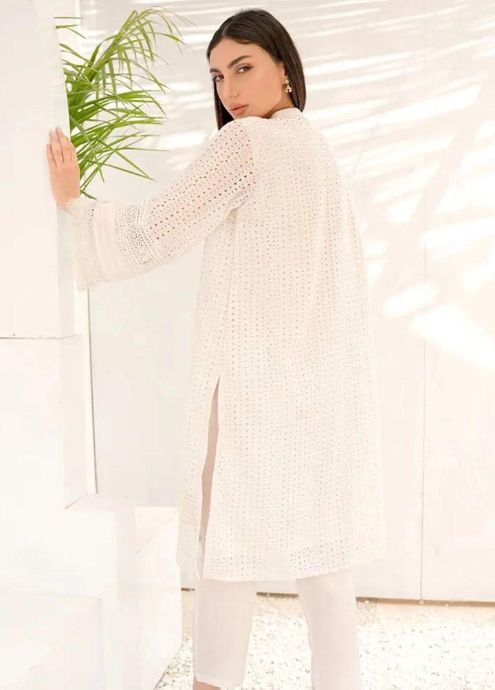 Dreamy Garden By Dhaga Pret Chikankari Dhaga 2 Piece Suit White Schiflli