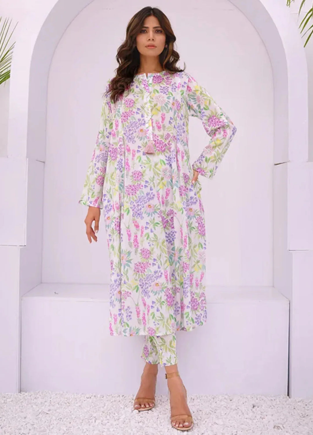 Dreamy Garden By Dhaga Pret Printed Dhaga 2 Piece Suit Calla Lily