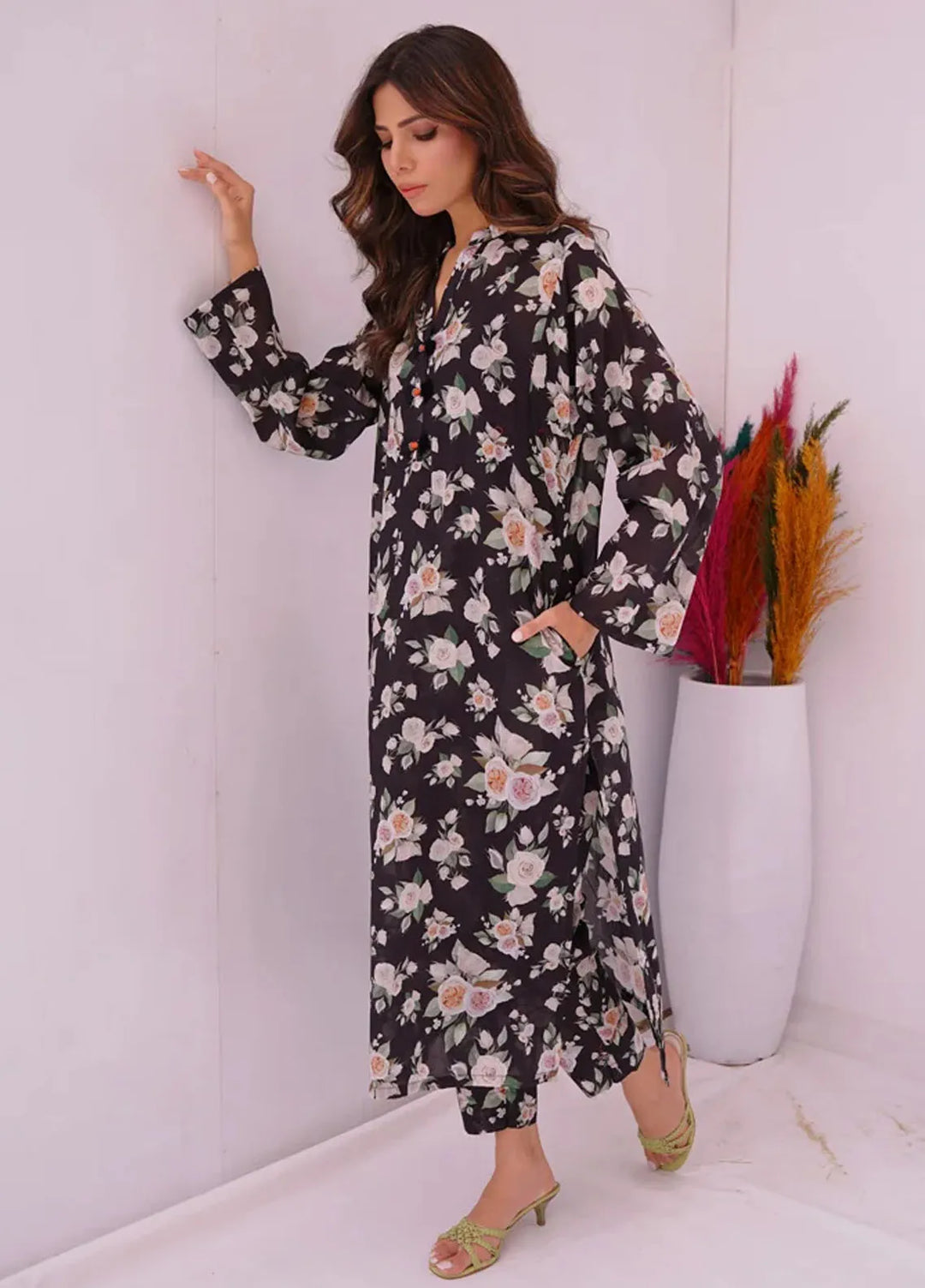 Dreamy Garden By Dhaga Pret Printed Dhaga 2 Piece Suit Flora