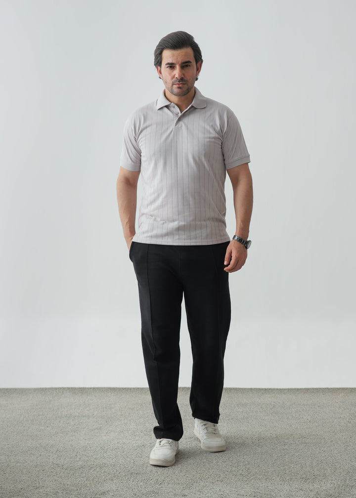 Zenetti Mens RTW Solids Drop Needle Polo Suit Drop Needle Casual Collection