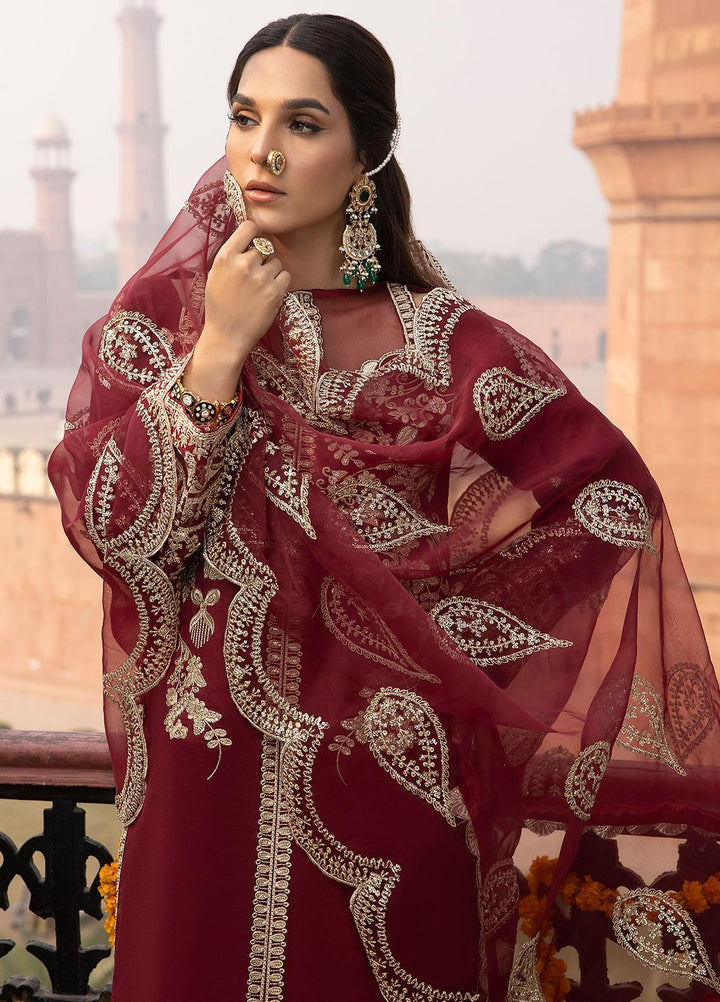 Durnaz By Sahane Embroidered Raw Silk Suits Unstitched 3 Piece SNE23DR BR-1206 Rukhsaar - Formal Collection