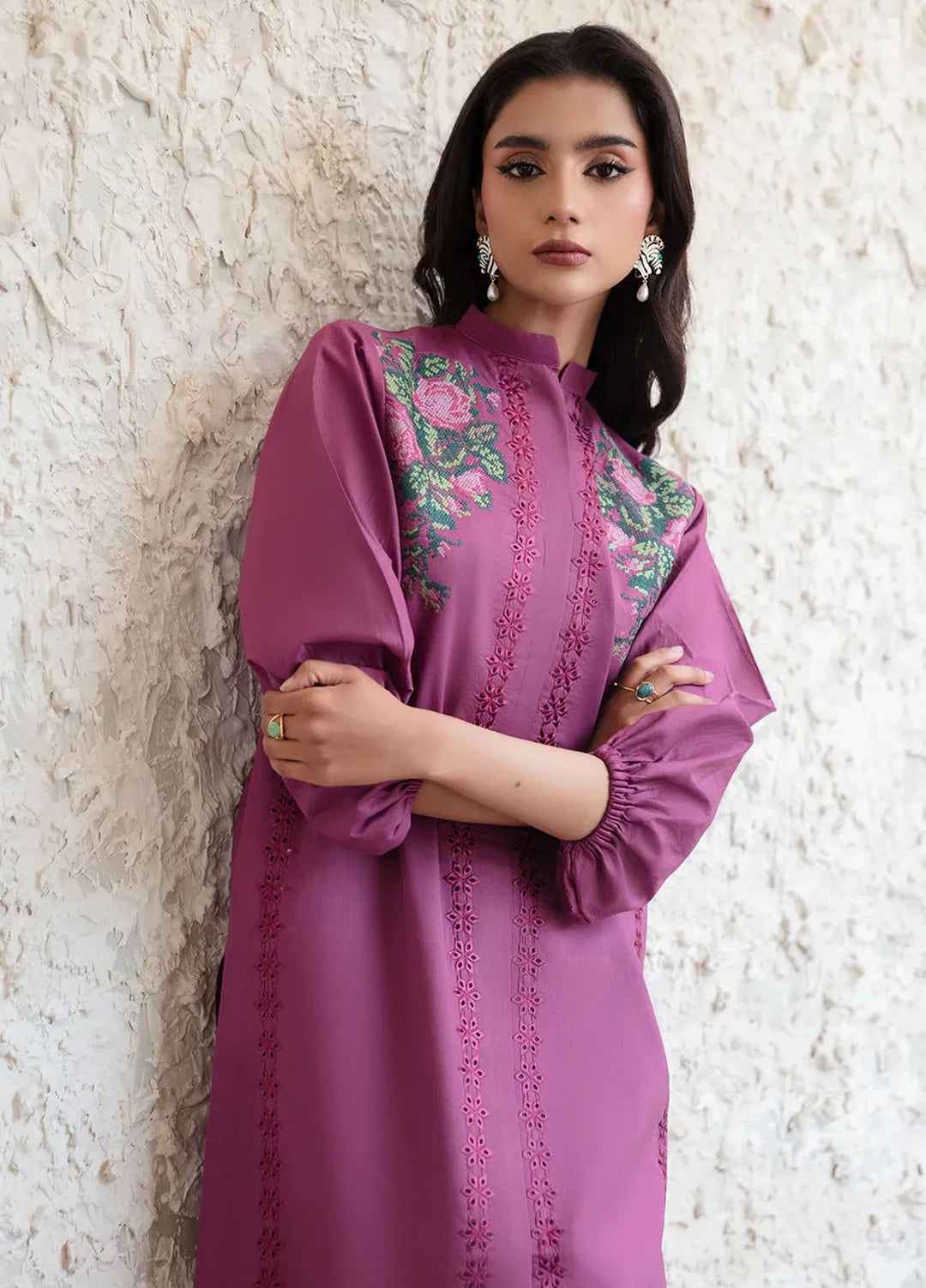 Dusk Glow by Aleen Pret Embroidered Cotton Lawn 2 Piece Suit Liora