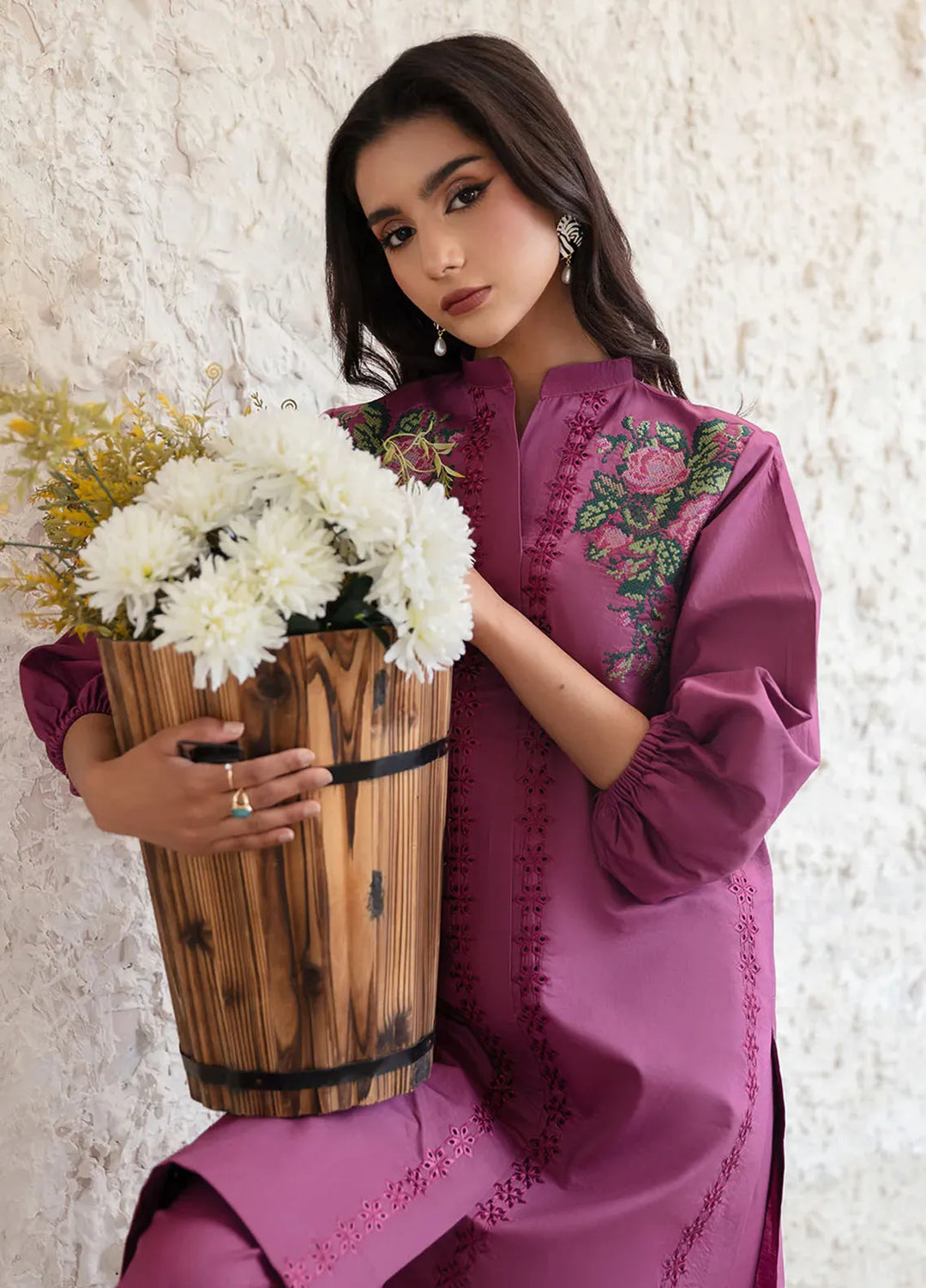 Dusk Glow by Aleen Pret Embroidered Cotton Lawn 2 Piece Suit Liora