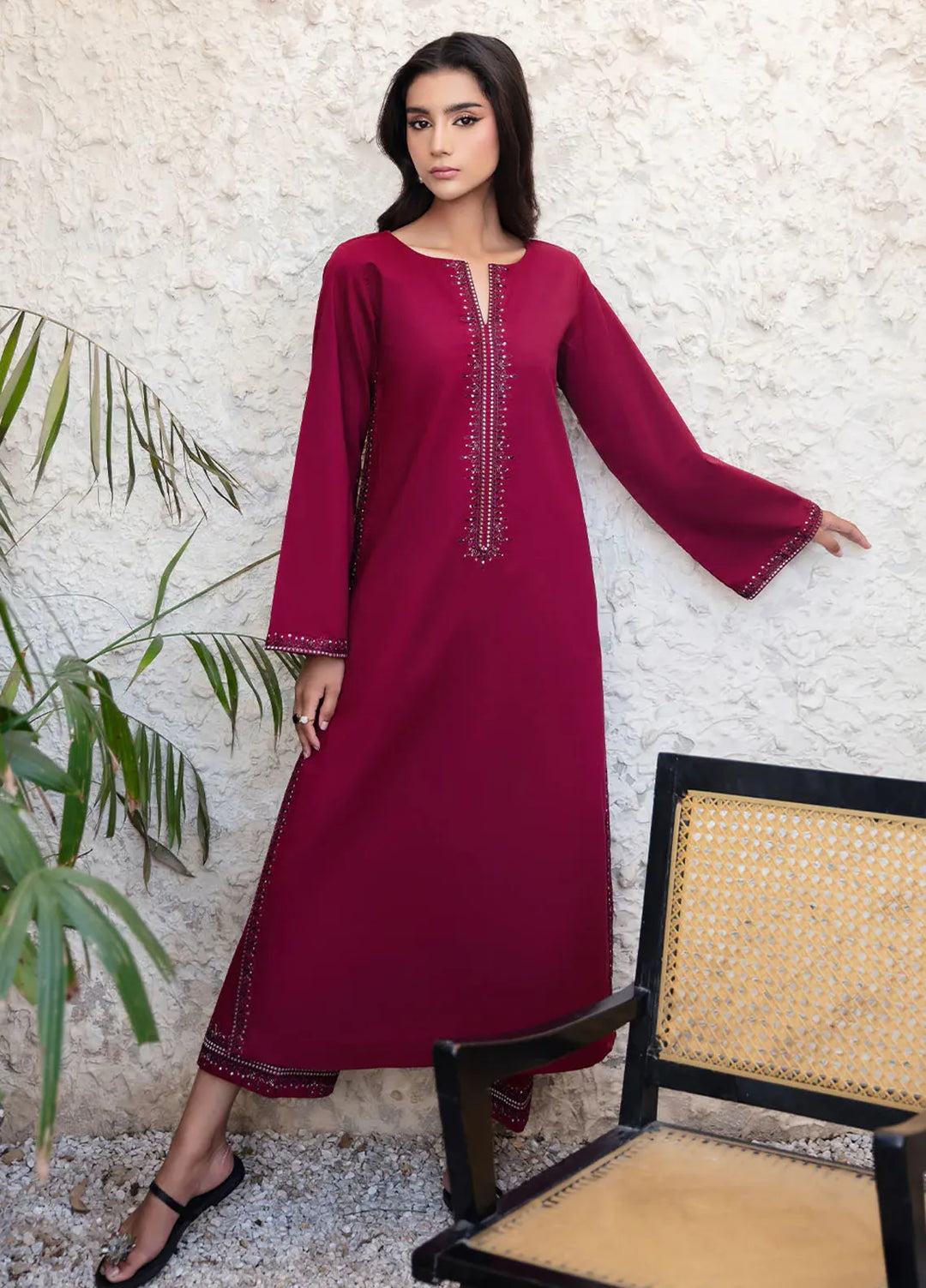 Dusk Glow by Aleen Pret Embroidered Cotton Lawn 2 Piece Suit Sia