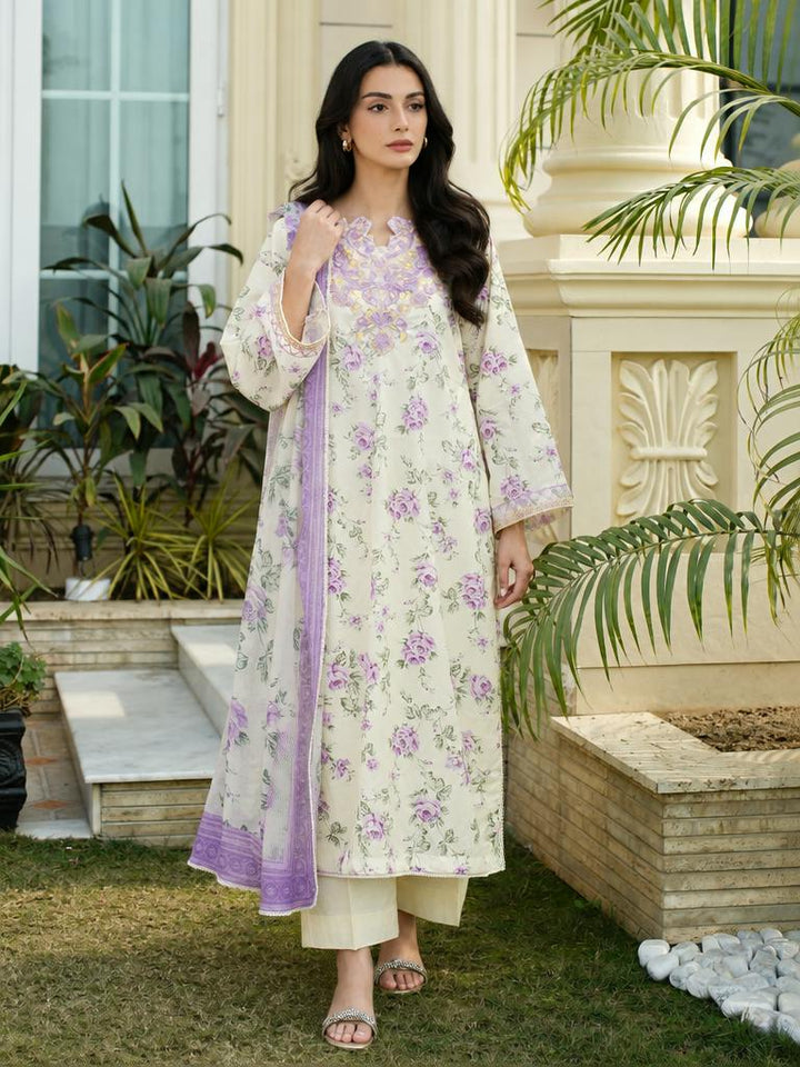 Zyna Unstitched Printed Lawn 3 Piece Suit ZY26ULP Selin - Casual Collection