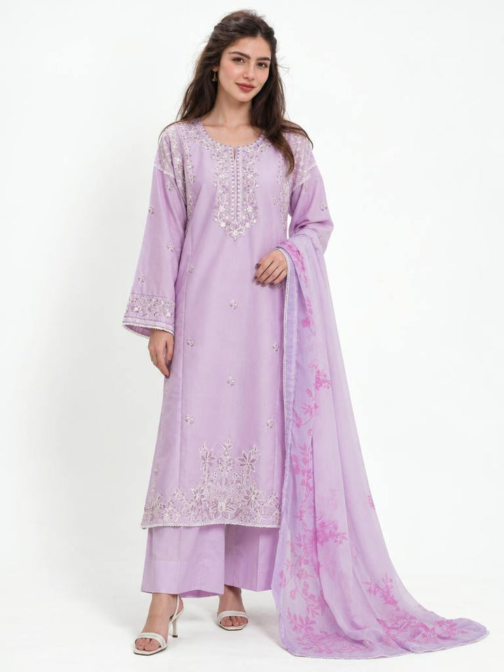 Zyna Unstitched Embroidered Lawn 3 Piece Suit ZY26ULS Ziva - Summer Collection