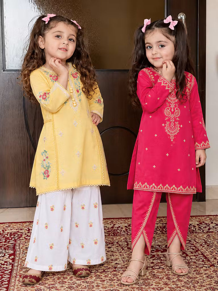 Fresh Birds Kids RTW Embroidered Lawn 2 Piece Suit Hania-FB-04 - Casual Collection