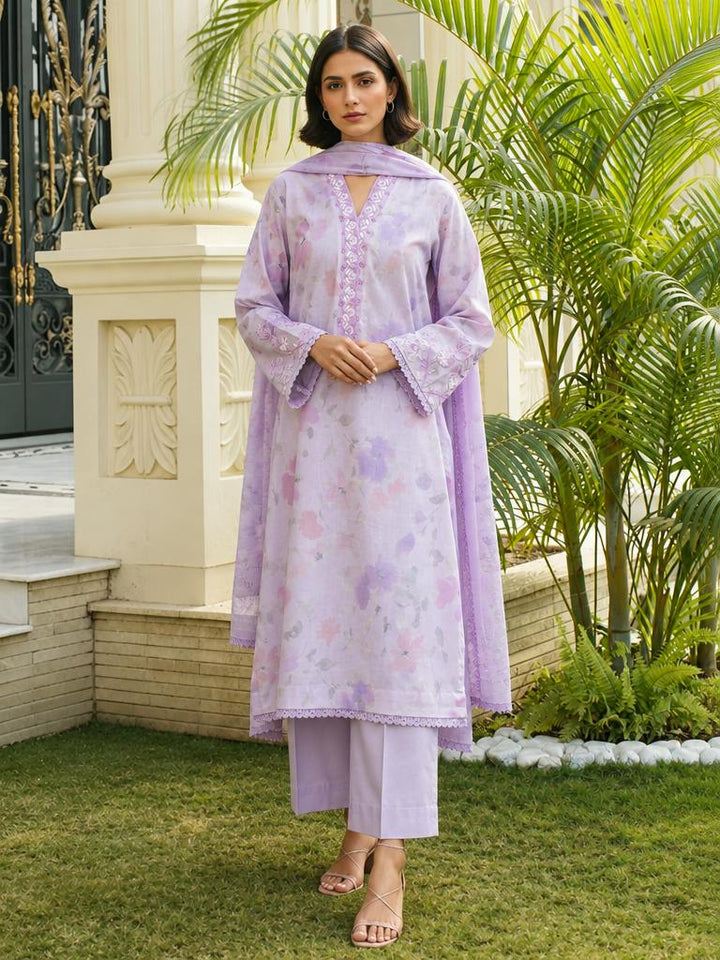 Zyna Unstitched Printed Lawn 3 Piece Suit ZY26ULP Elina - Casual Collection