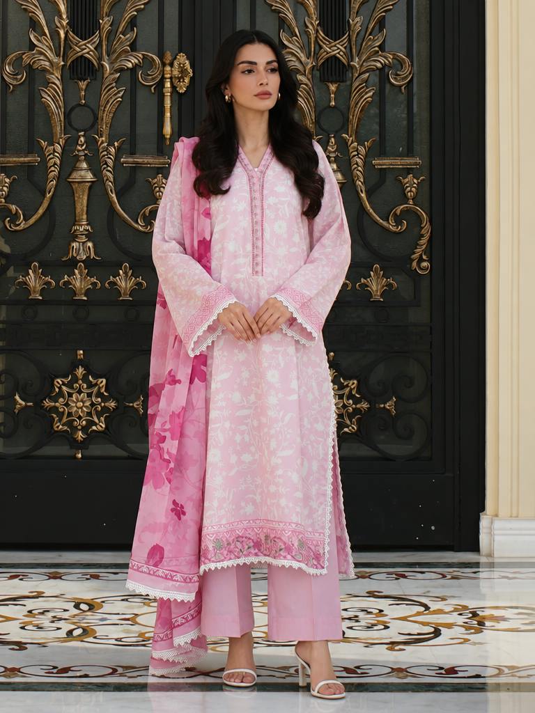 Zyna Unstitched Printed Lawn 3 Piece Suit ZY26ULP Serra - Casual Collection