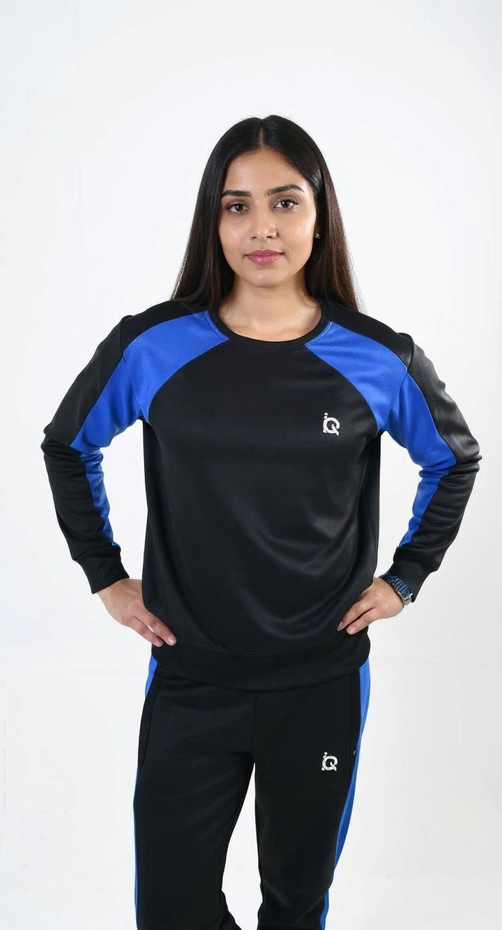 IQ Exclusive Women Winter Track Suit W-Blackout Blue Tracksuit