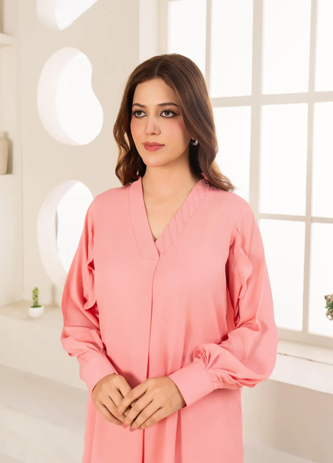 Eid Edit by La Rosaa Pret Solids Georgette 2 Piece Suit Emilia