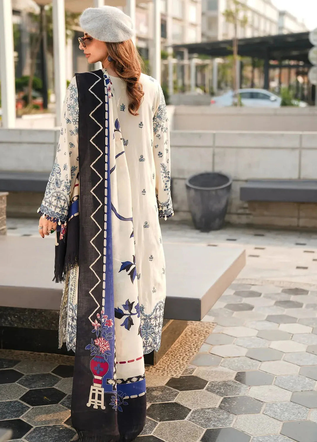 Elaf Embroidered Karandi Suit Unstitched 3 Piece EPW-5B Cherished Memories - Winter Collection