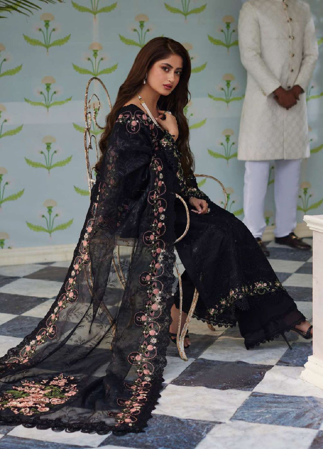 Elaf Embroidered  Suits Unstitched 3 Piece EF24EE D-01B Haya - Summer Collection