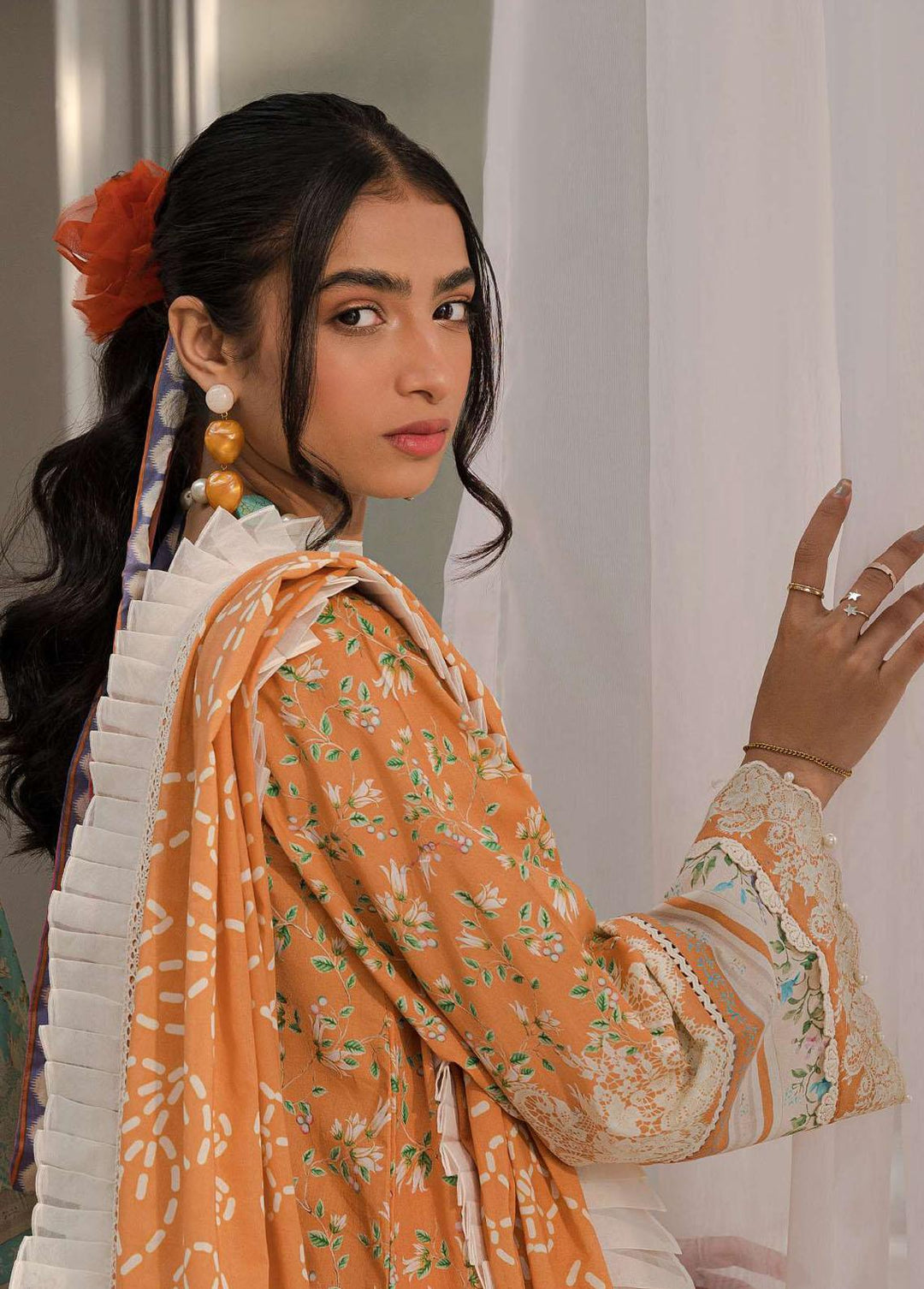 Elaf Printed Lawn Suits Unstitched 3 Piece EF23L EPP-02A - Summer Collection