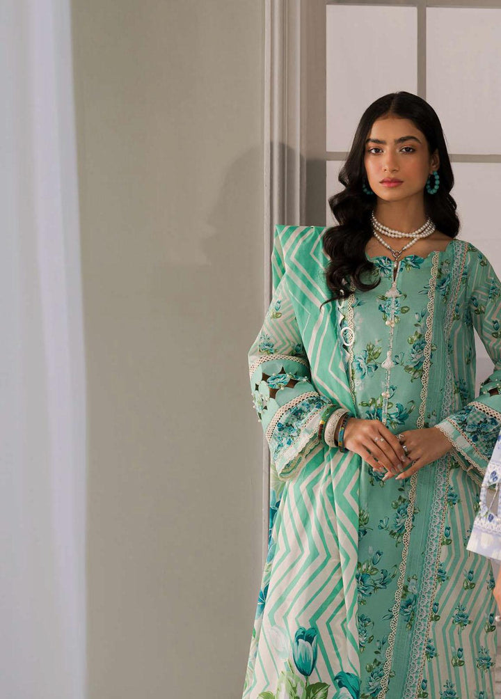 Elaf Printed Lawn Suits Unstitched 3 Piece EF23L EPP-04B - Summer Collection