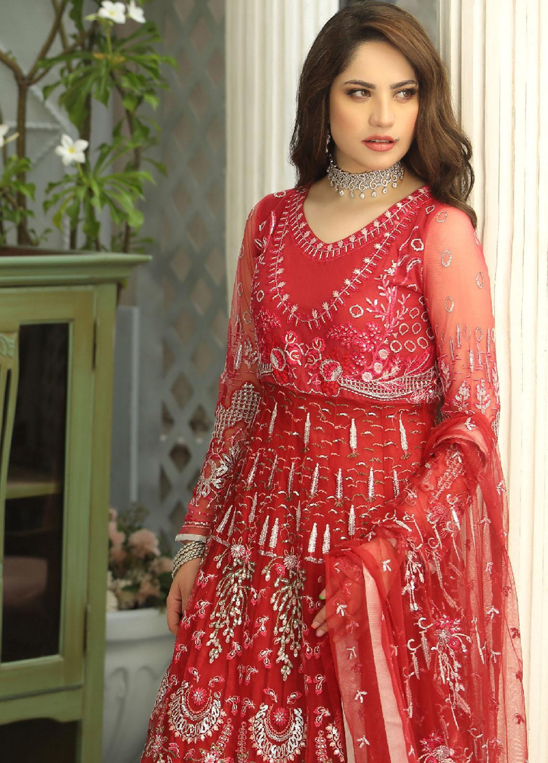 Daud Abbas Luxury Pret  Net 2 Piece Dress DA22ELN DA-LP-1111 AMREN