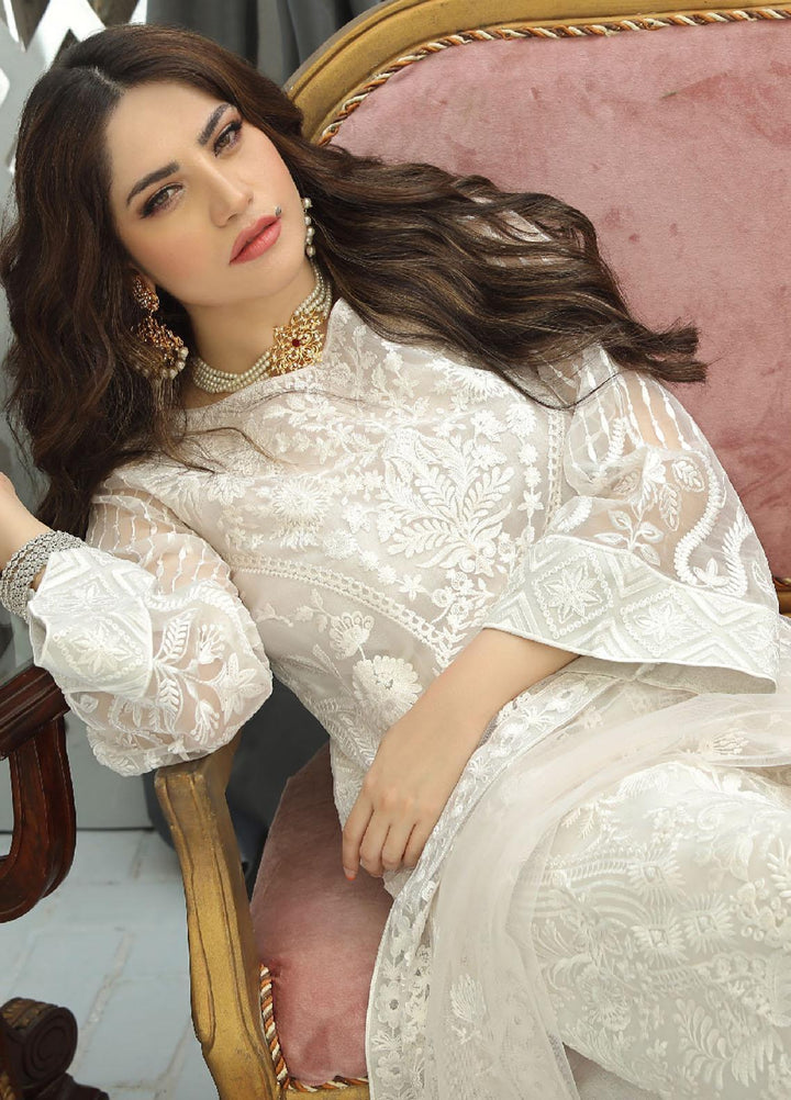 Daud Abbas Luxury Pret  Net 3 Piece Dress DA22ELN DA-LP-1113 LUNA