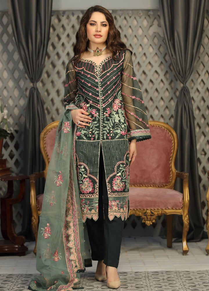 Daud Abbas Luxury Pret  Organza 3 Piece Dress DA22ELN DA-LP-1117 AURA