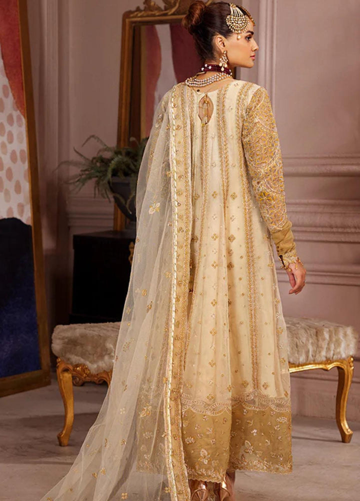 Elaine By Emaan Adeel Embroidered Organza Suits Unstitched 3 Piece EA23EL EL-01 - Luxury Collection