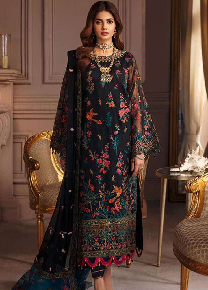 Elaine By Emaan Adeel Embroidered Organza Suits Unstitched 3 Piece EA23EL EL-06 - Luxury Collection