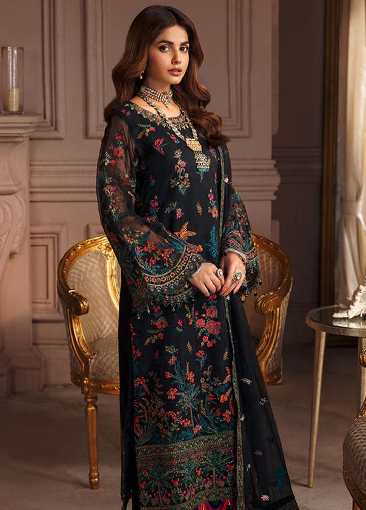 Elaine By Emaan Adeel Embroidered Organza Suits Unstitched 3 Piece EA23EL EL-06 - Luxury Collection