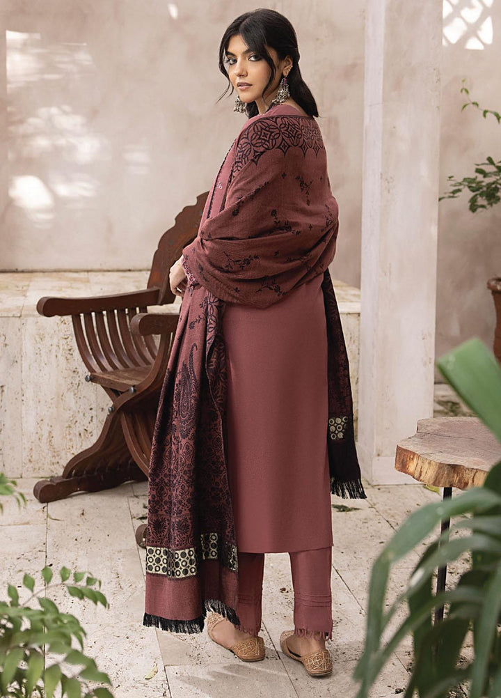 Elak By Humdum Embroidered Khaddar Suits Unstitched 3 Piece HD23EK D-01 - Winter Collection