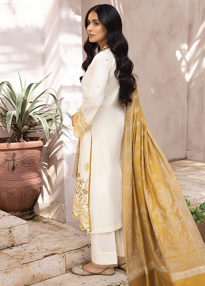 Elak By Humdum Embroidered Khaddar Suits Unstitched 3 Piece HD23EK D-02 - Winter Collection